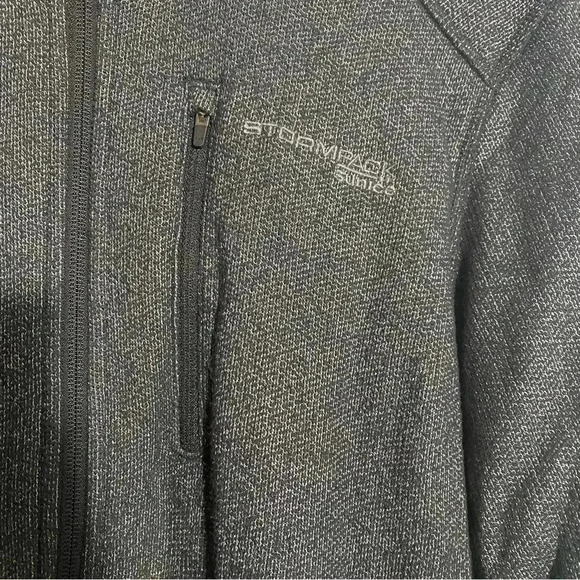 SUNICE STORMPACK men’s  heather grey full zip high neck long sleeve sweater - Picture 5 of 7